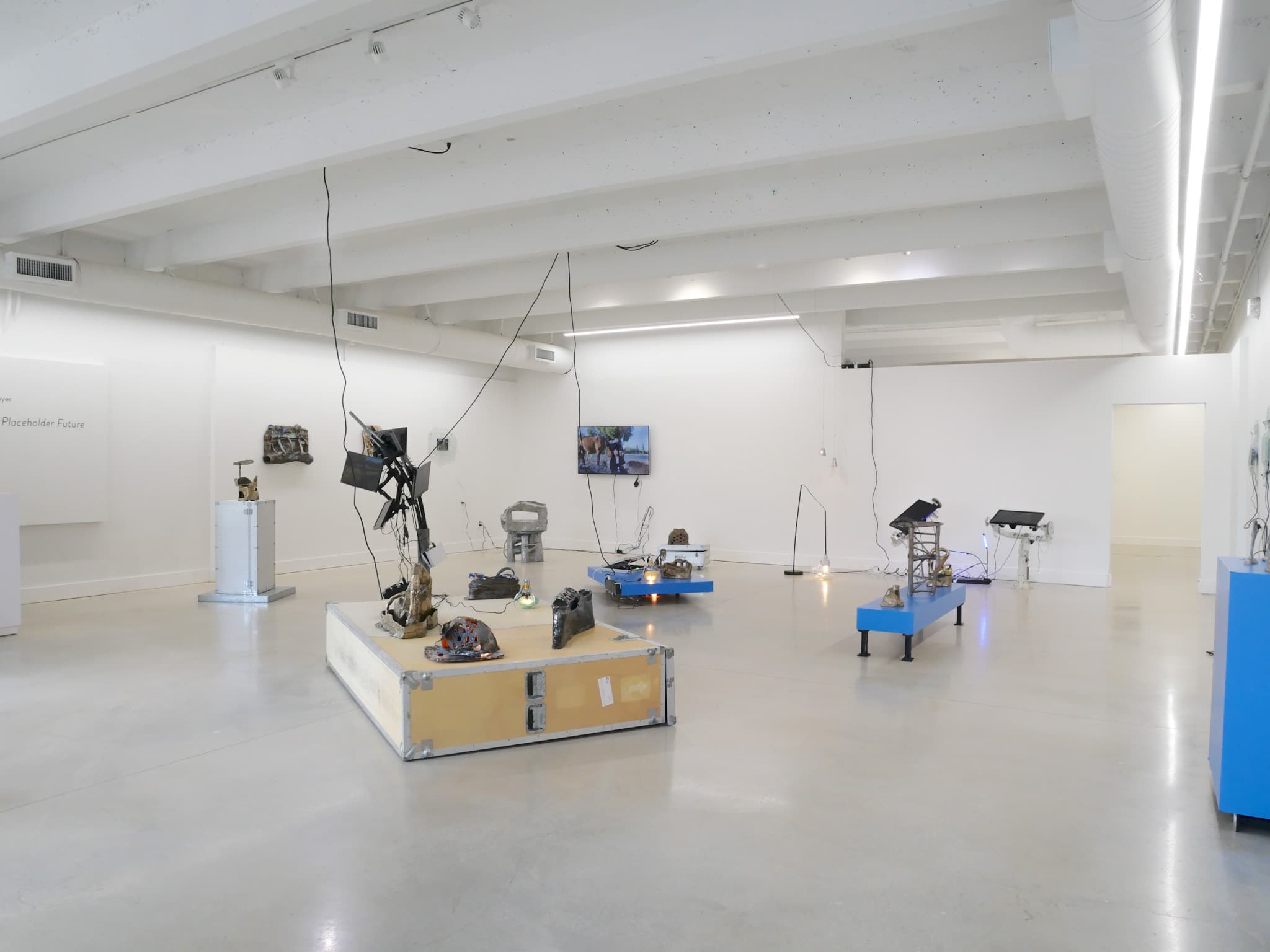 Installation view, Jillian Mayer: Placeholder Future, David Castillo, Miami, 2026