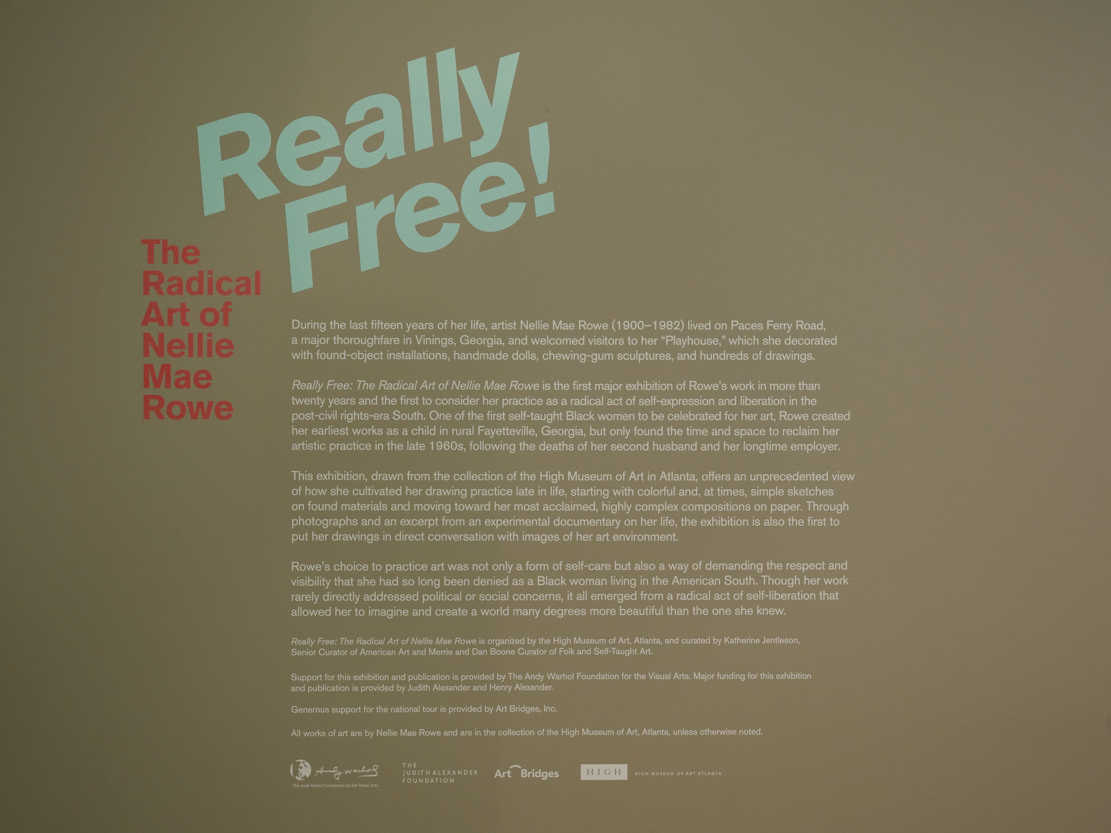 Really Free: The Radical Art of Nellie Mae Rowe