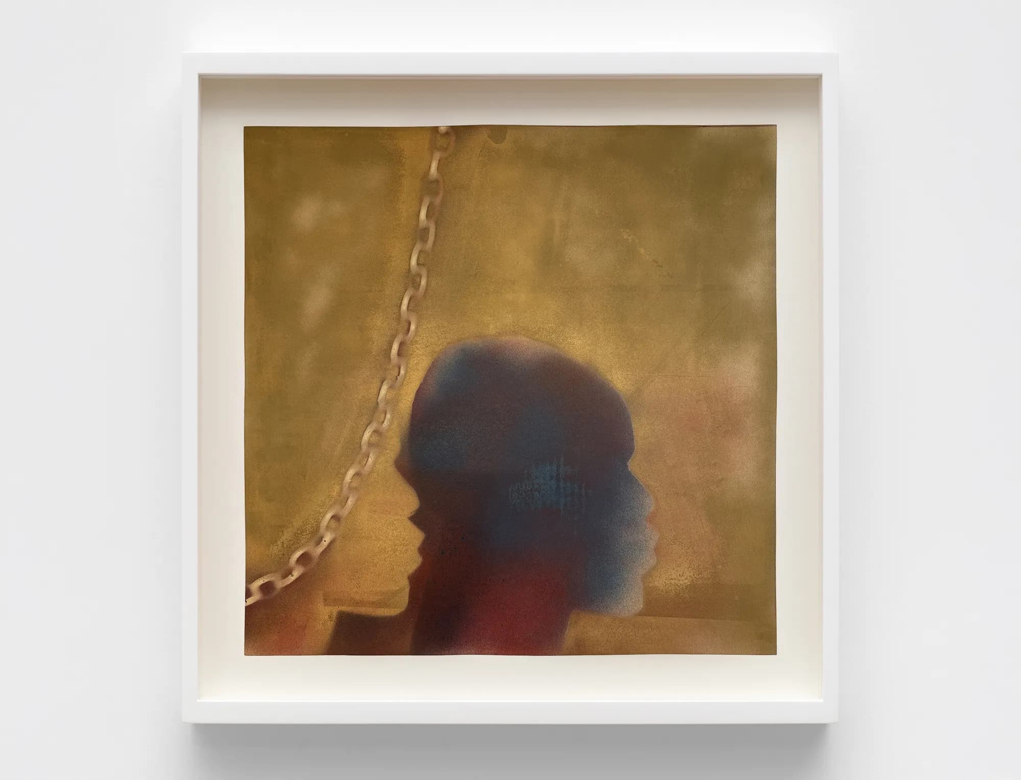 Melvin Edwards, Untitled, c. 1975 Spray paint on paper 23 1/8 x 22 5/8 in (58.7 x 57.5 cm)