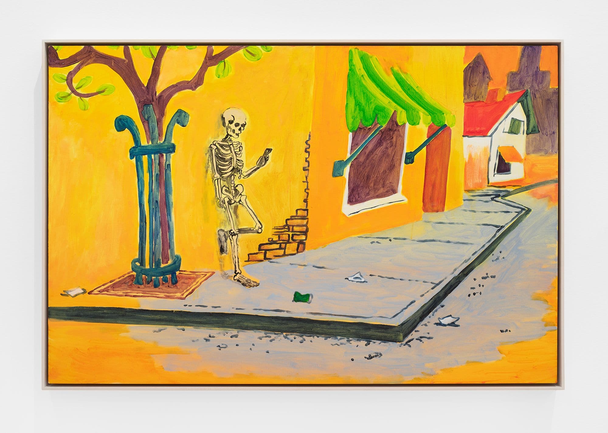 Scott Reeder, Circling Back, 2026, 31 × 46 × 2 ½ inches (78.74 × 116.84 × 6.35 cm) (framed), Acrylic and oil on canvas