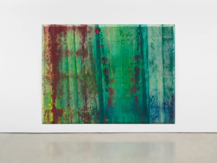 Sam Gilliam, But Through, 1968, acrylic on canvas 97 x 130 1/4 x 2 1/2 in (246.4 x 330.8 x 6.3 cm)