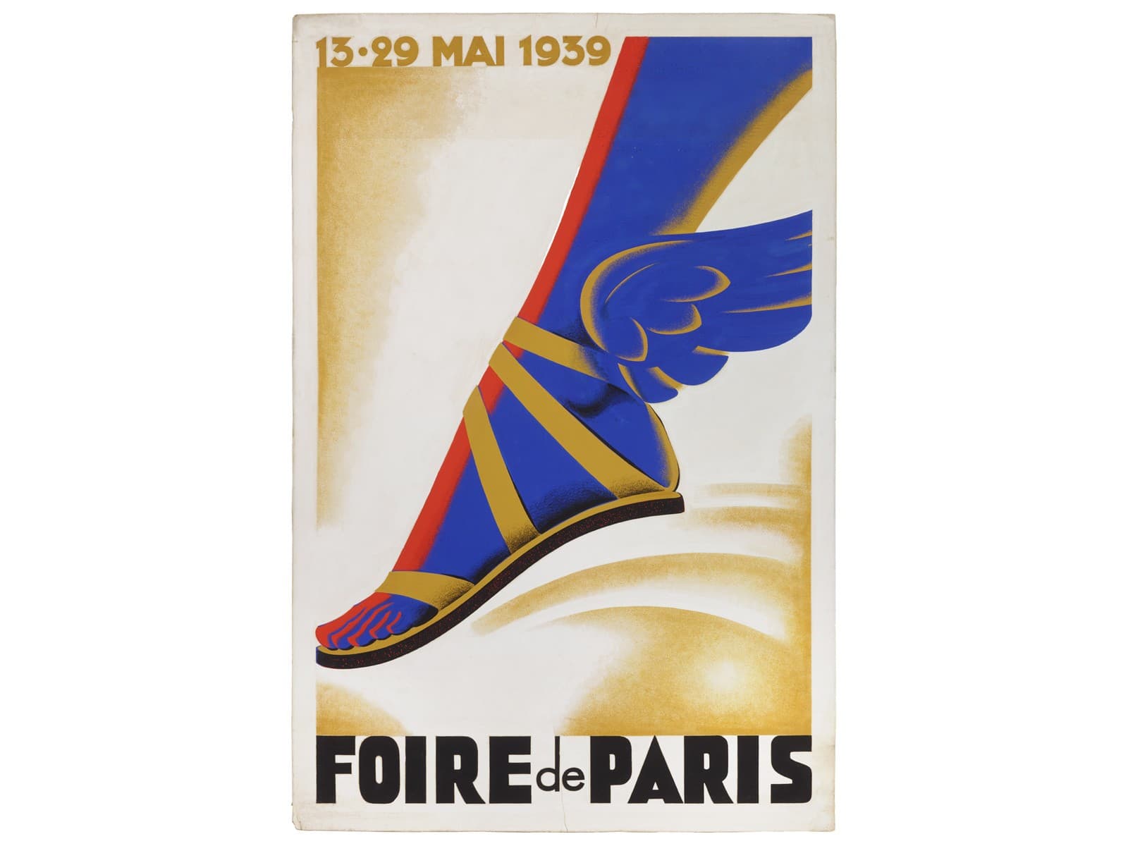 Design drawing, Foire de Paris Mai 1939 [Fair of Paris, May 1939], 1939, gouache and graphite on paper. The Wolfsonian–FIU, The Mitchell Wolfson, Jr. Collection