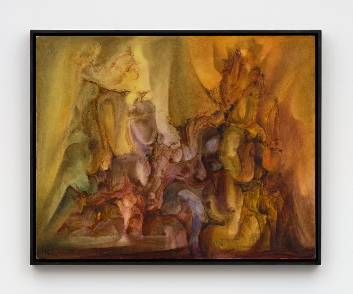 Alberto Valdés Untitled, c. 1971 Oil on masonite 23 3/4 x 30 inches