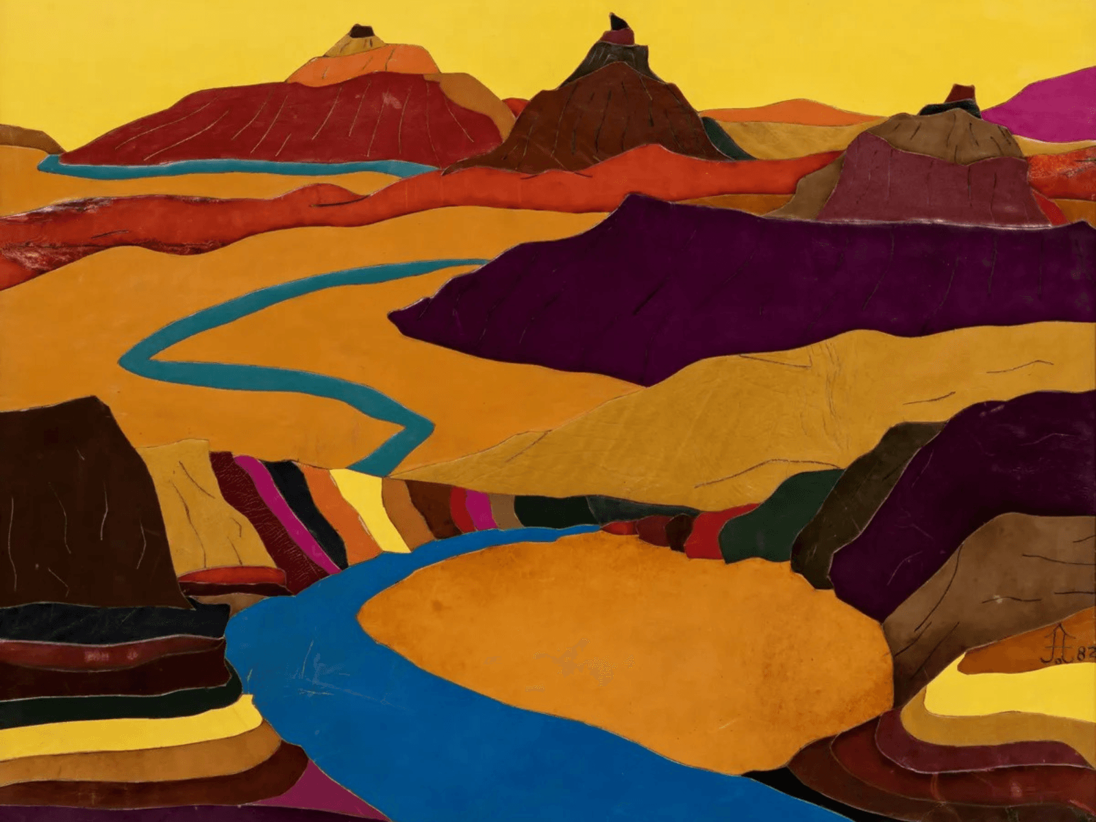 Frank Diaz Escalet: Leather"Paintings"