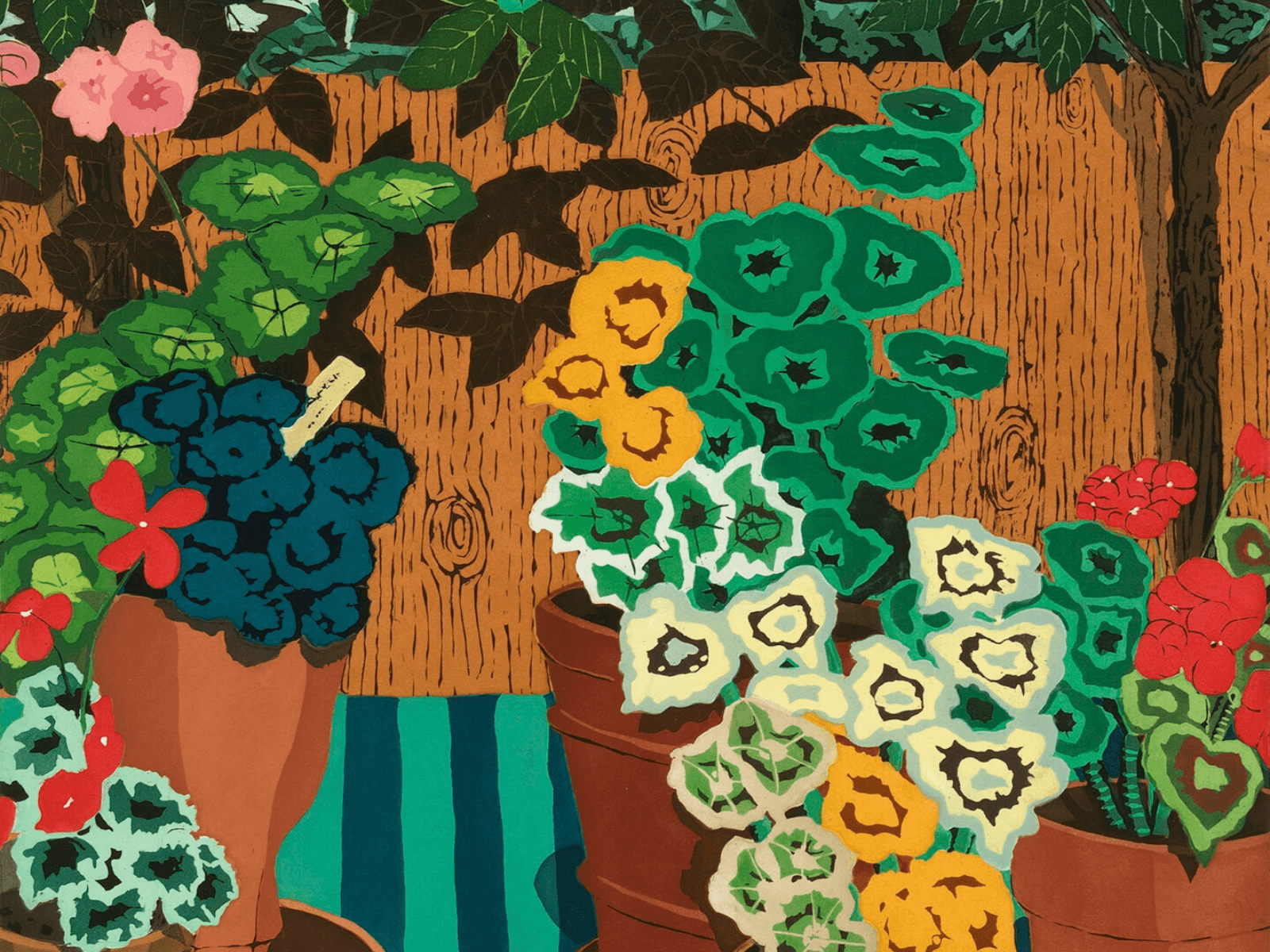 Hilary Pecis: Geraniums and Camellias