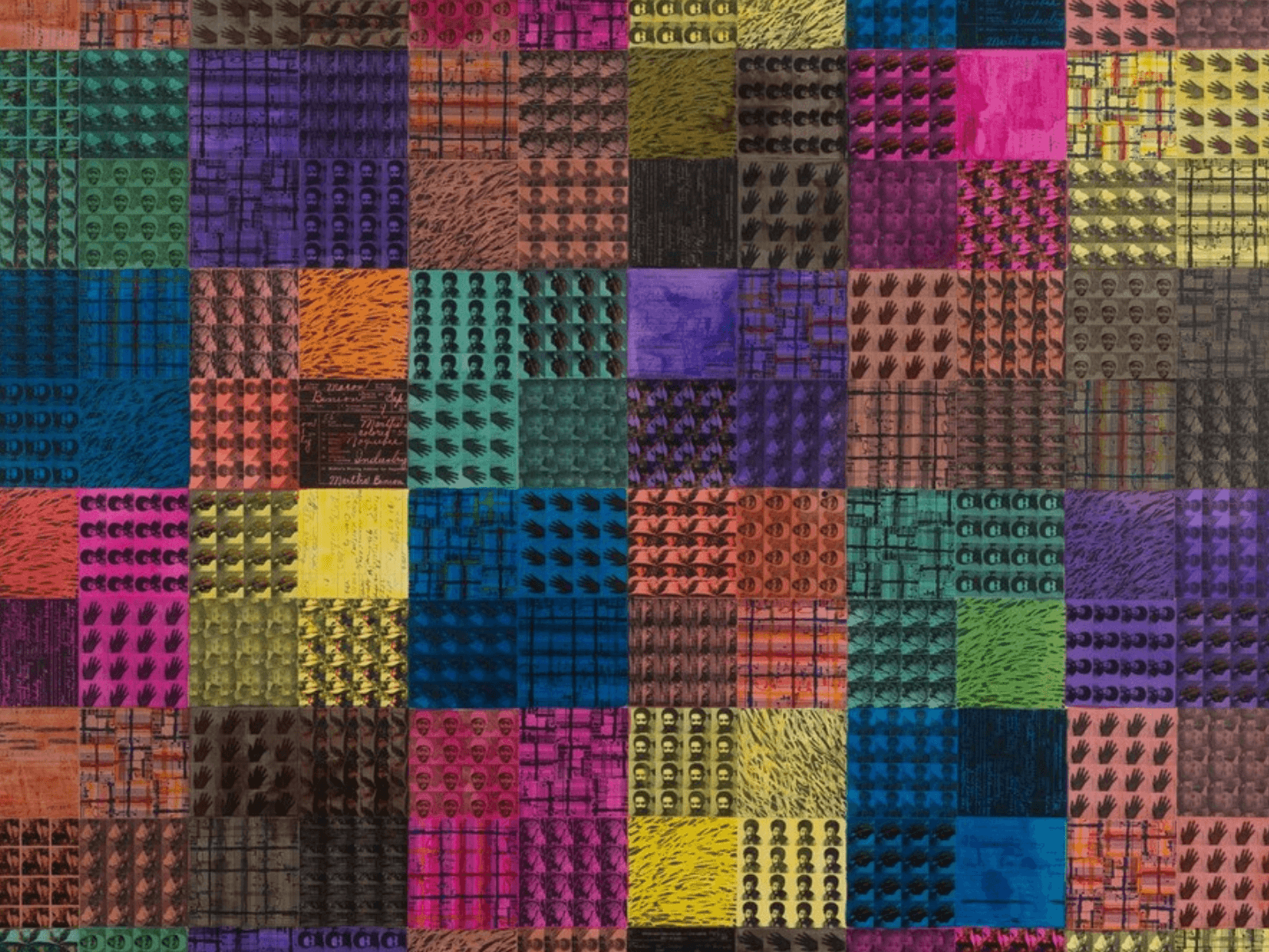 McArthur Binion: Stuttering:Standing:Still II