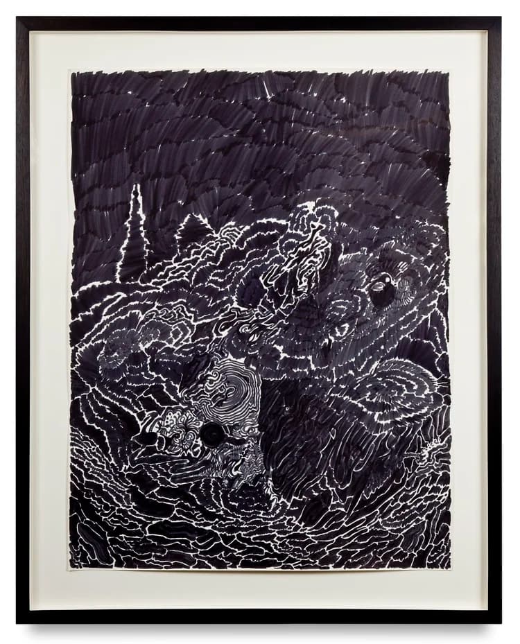 Inkblot & Felt Tip Pen Drawings