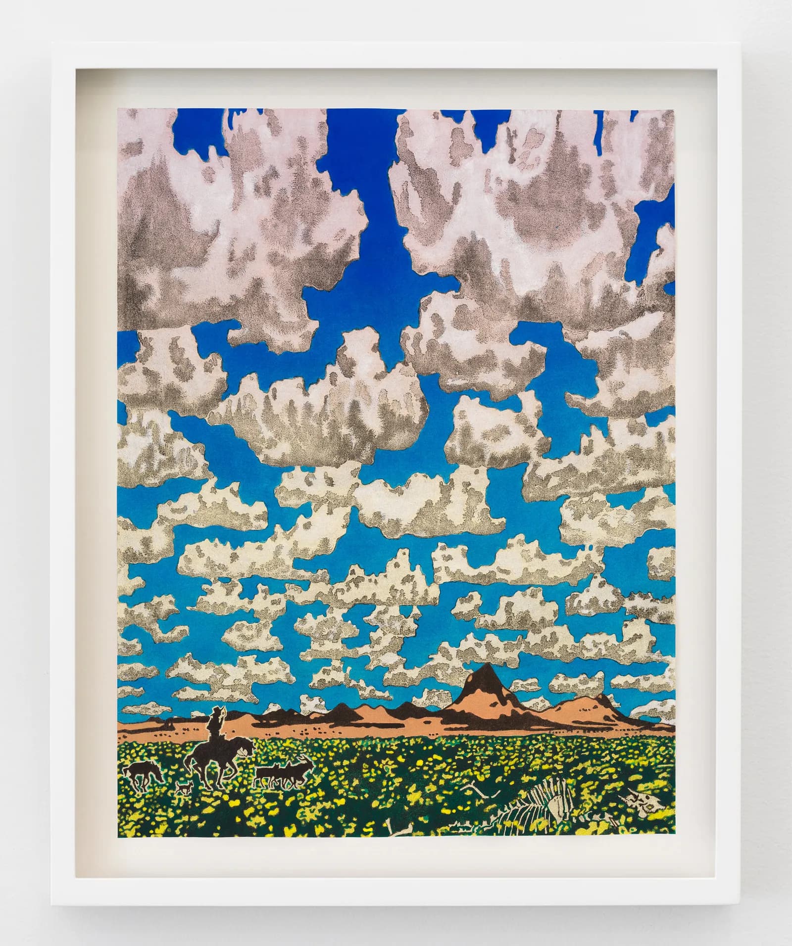 Aaron Morse, Cloud World, Shepherd With Wildflowers (Color Variant Cinnamon/Lime), 2026