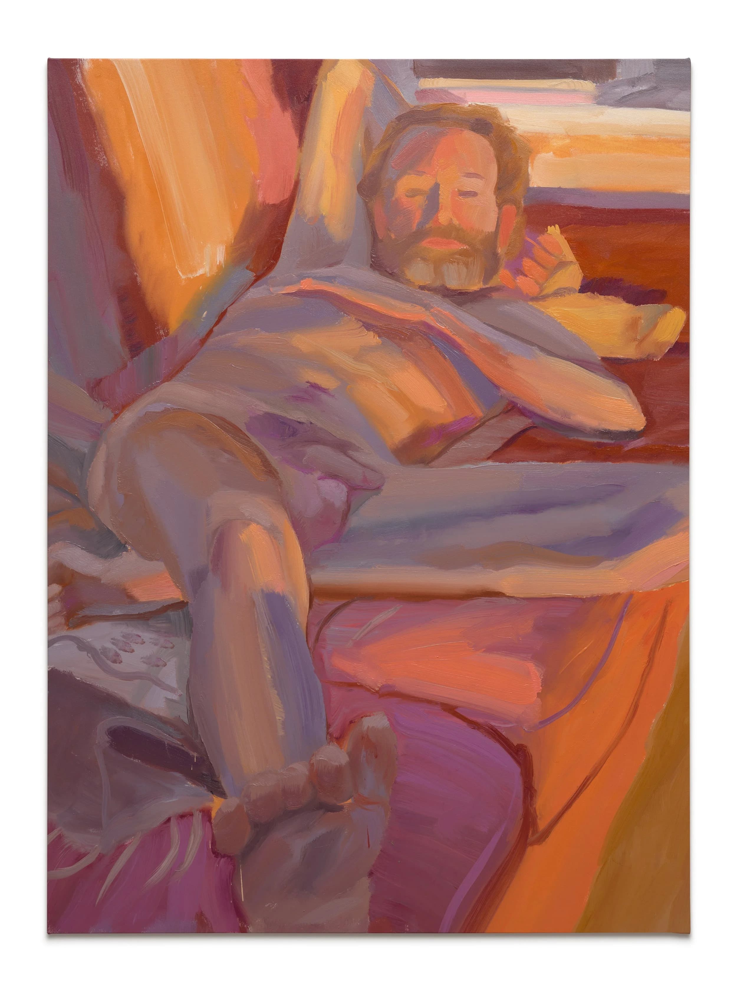 Self-Portrait Looking at the Sunrise