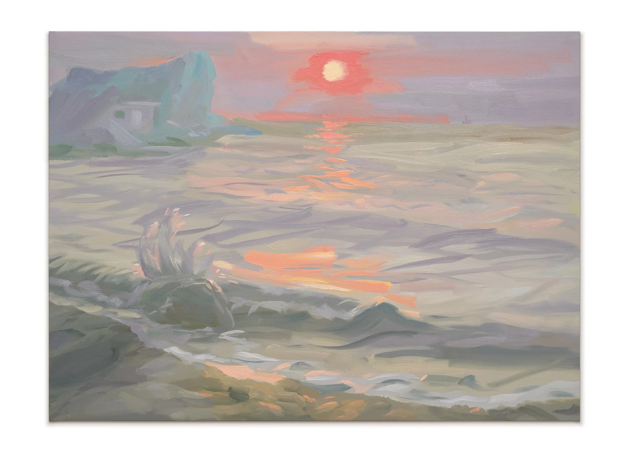 Self-Portrait Looking at the Sunrise