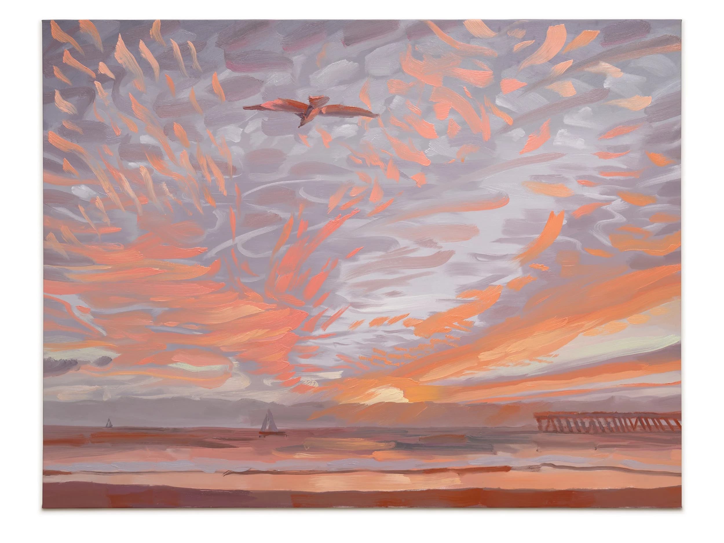 Self-Portrait Looking at the Sunrise