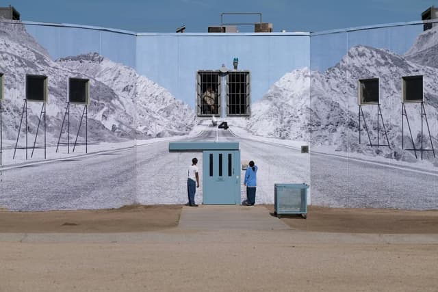Tehachapi, The Road, Anamorphosis, #1, USA