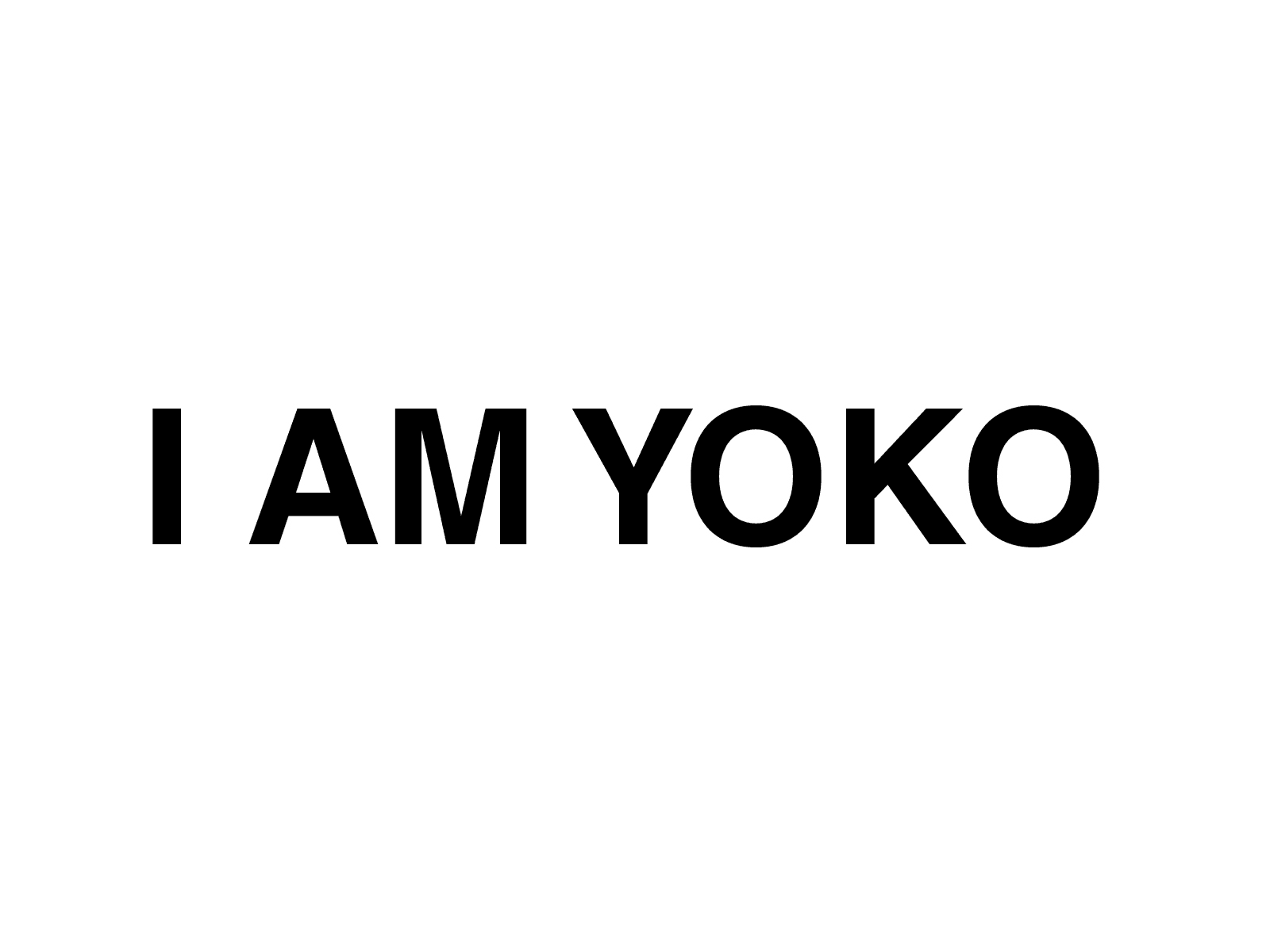I Am Yoko