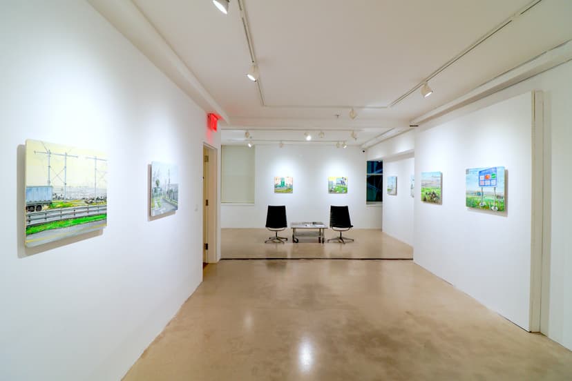 Installation view, Amer Kobaslija: Road Signs, George Adams Gallery, New York, 2026