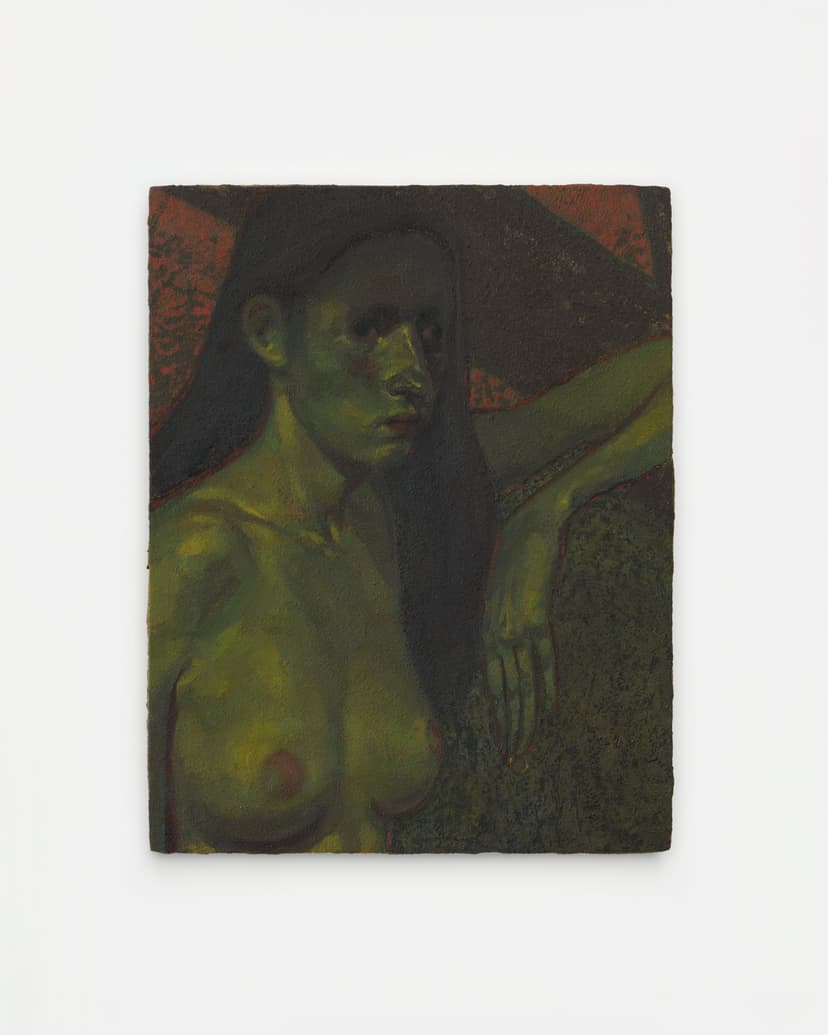 Alessandra Acierno, "The Disappointment," 2026 Oil on board 12 5/8 x 11 in (32 x 28 cm)