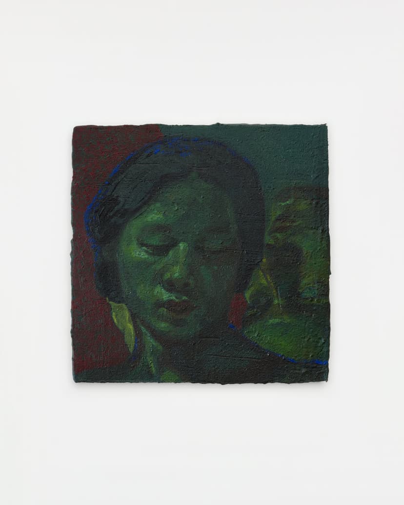 Alessandra Acierno, "Isabella, Ulo's Wife," 2026 Oil on board 6 x 6 in (15 x 15 cm)