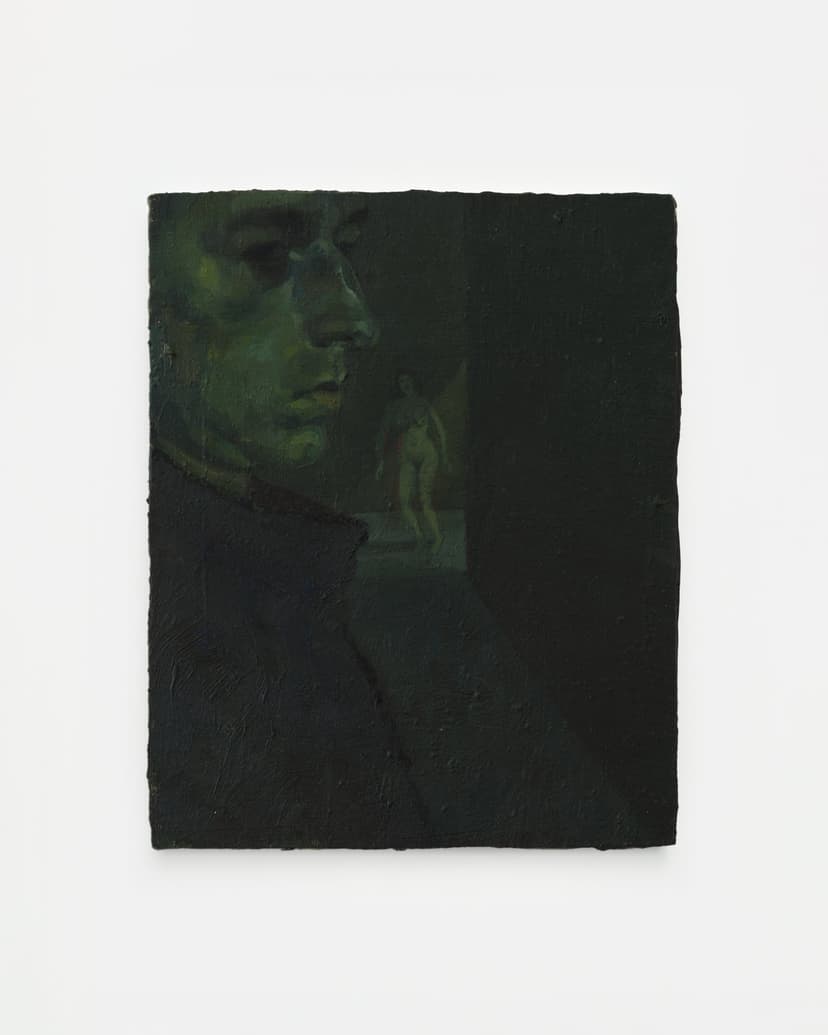 Alessandra Acierno, "February: A Certain Evening," 2026 Oil on board 10 x 8 in (25 x 20 cm)