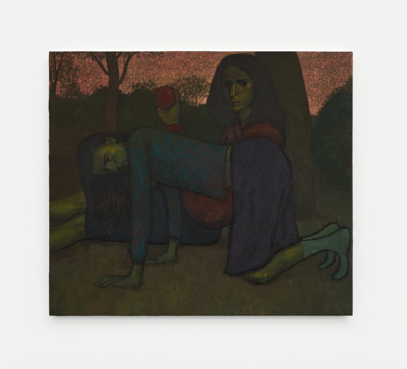Alessandra Acierno, "The Game," 2026 Oil on canvas 27 1/2 x 31 1/2 in (71 x 81 cm)