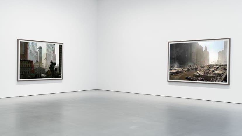 Installation view, Thomas Ruff: jpegs ny, David Zwirner, New York, 2026