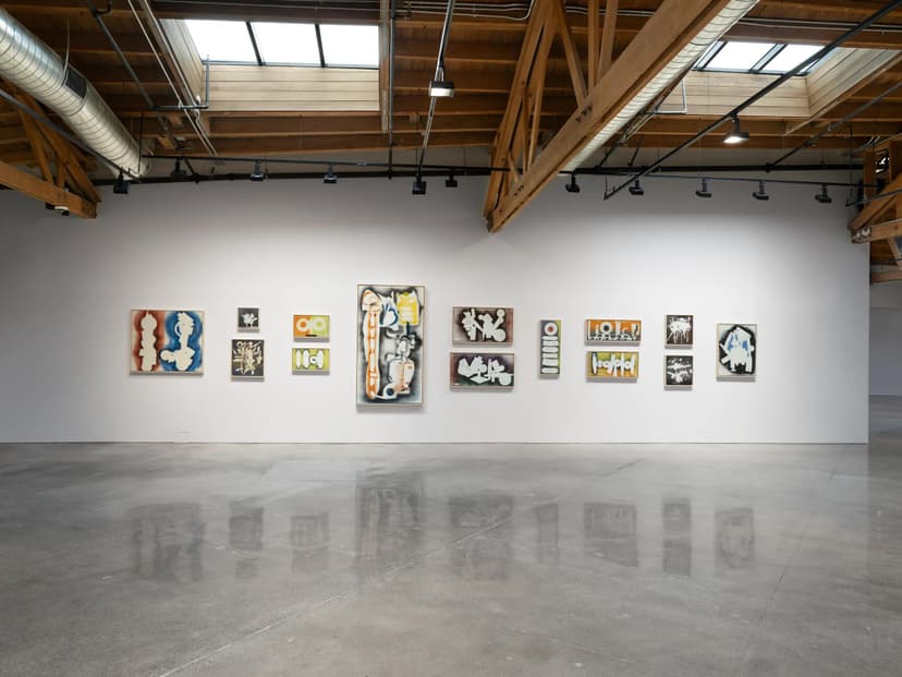 Installation view, David Smith: Night Window: Spray Paintings, 1958-1964, Hauser & Wirth, West Hollywood, West Hollywood, 2026