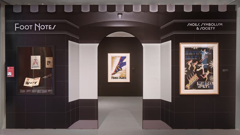 Installation view, Foot Notes: Shoes, Symbolism, and Society, The Wolfsonian鈥揊IU, Miami Beach, 2026