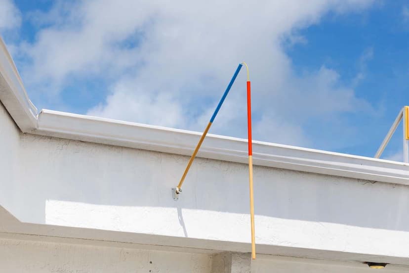 Alfredo Travieso, Flag for Demagogues, 2026, installation view on the Dimensions Variable building exterior, Miami