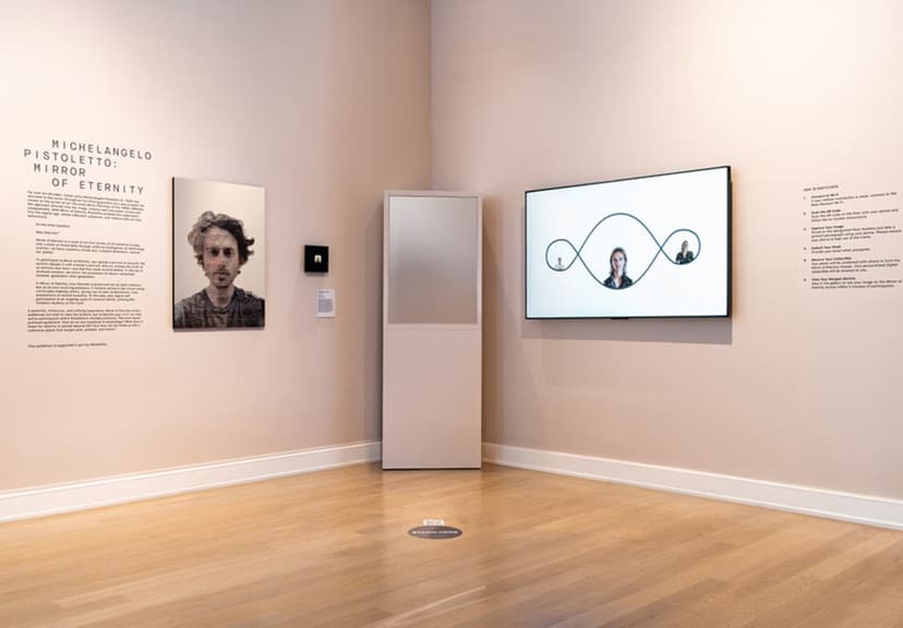 Installation view, Michelangelo Pistoletto: Mirror of Eternity, 2025, The Bass, Miami Beach, 2025. Photo: Zaire Aranguren