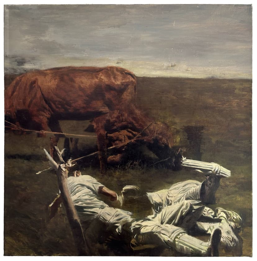 Phil Hale, Walk Through Walls or Don't (06), oil on canvas, 32 x 32 in.
