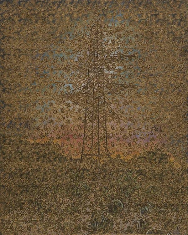 Stefan Kürten, Sunsets and Beautiful Endings, 2023, acrylic and ink on linen