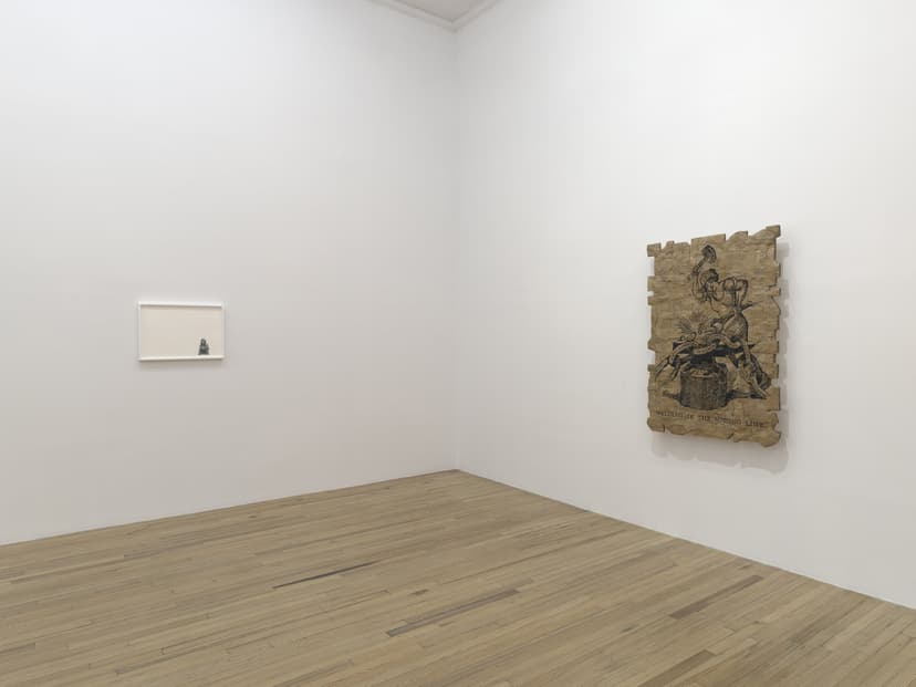Installation view, Andrea Bowers: Democracy Needs Our Courage, Andrew Kreps Gallery, New York, 2026. Photo: Elisabeth Bernstein