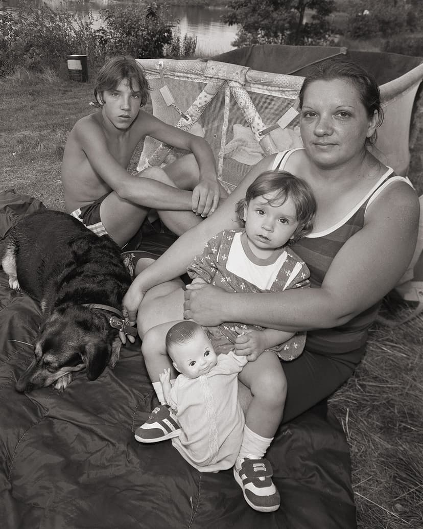Stephen DiRado, Bell Pond: Cathy with David and Rebecca, 1983 (printed 2026), archival pigment print