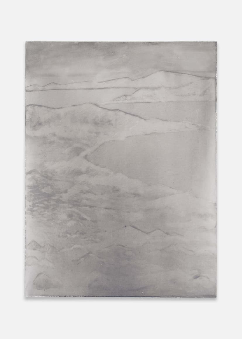 Silke Otto-Knapp, Tilting, 2016, Watercolor on canvas, 31 1/2 x 23 5/8 x 1 inches (80 x 60 x 2.5 cm)
