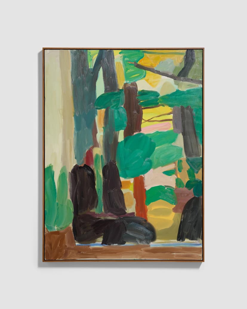 Virva Hinnemo, My Underground Lego Army, 2021, Oil on Linen, Walnut Frame, 48.75 H × 37.0 W × 2.125 D in.