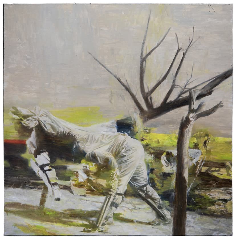 Phil Hale, Walk Through Walls or Don't (07), oil on canvas, 32 x 32 in.