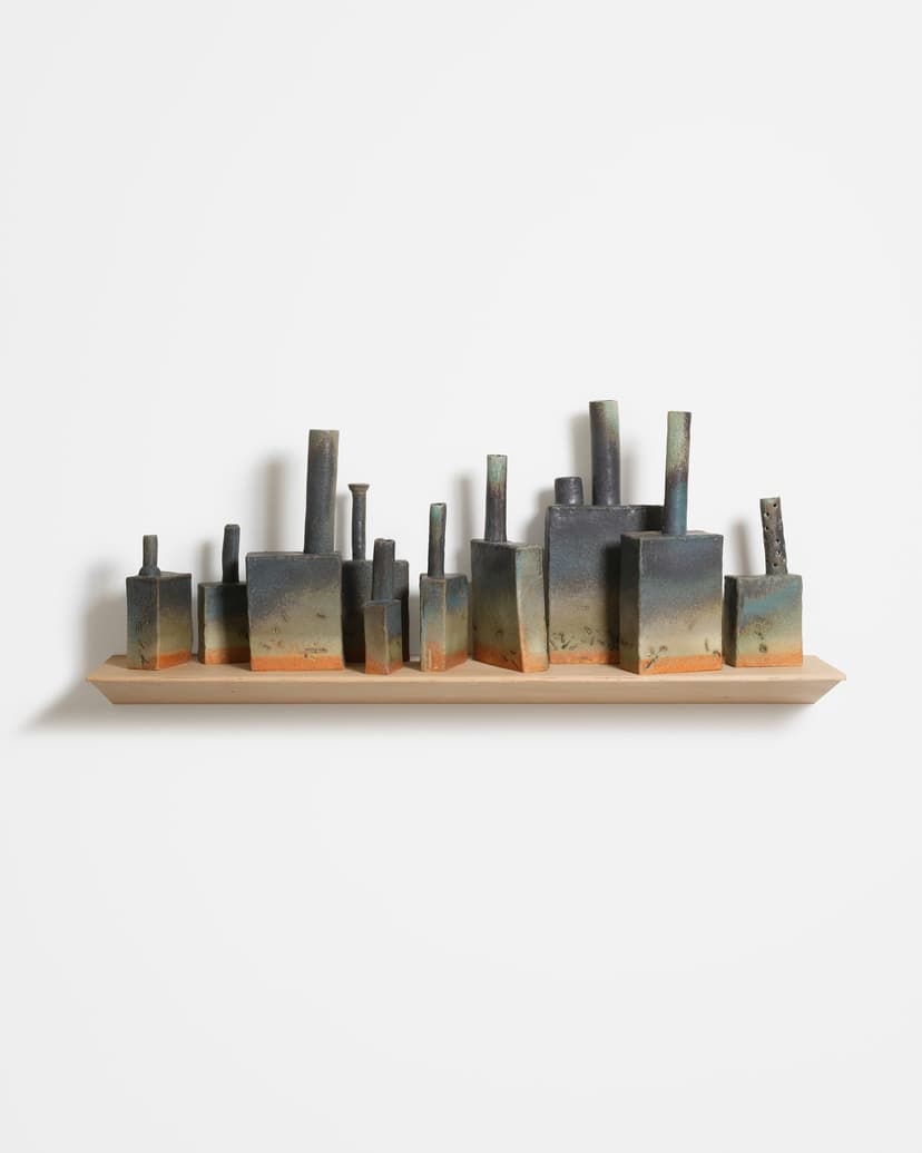George Sherman, Someday This Will All Be Yours, 2026, High-Fire Ceramic, Glaze, 25.0 H × 60.0 W × 12.0 D in.