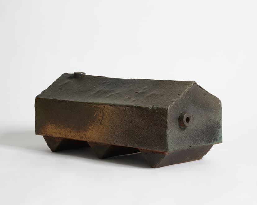 George Sherman, Long House, 2025, High-Fire Ceramic, Glaze, 9.0 H × 21.25 W × 9.5 D in.