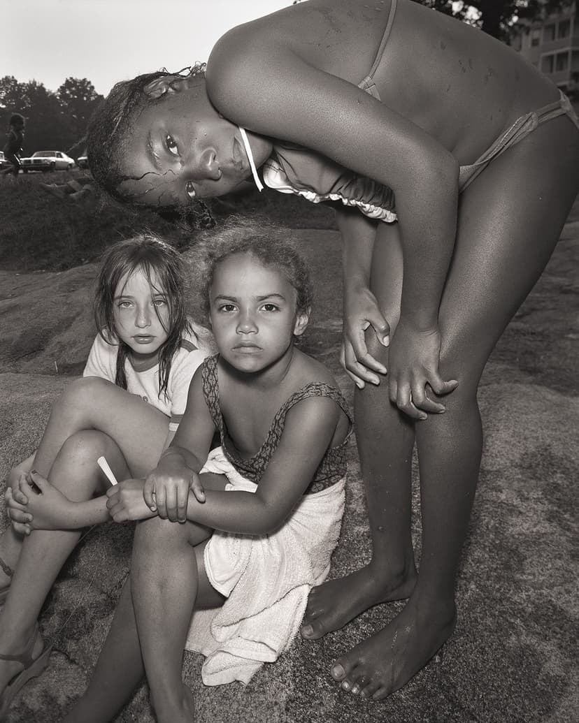 Stephen DiRado, Bell Pond: Melinda, Michelle and Tomasa, 1983 (printed 2026), archival pigment print