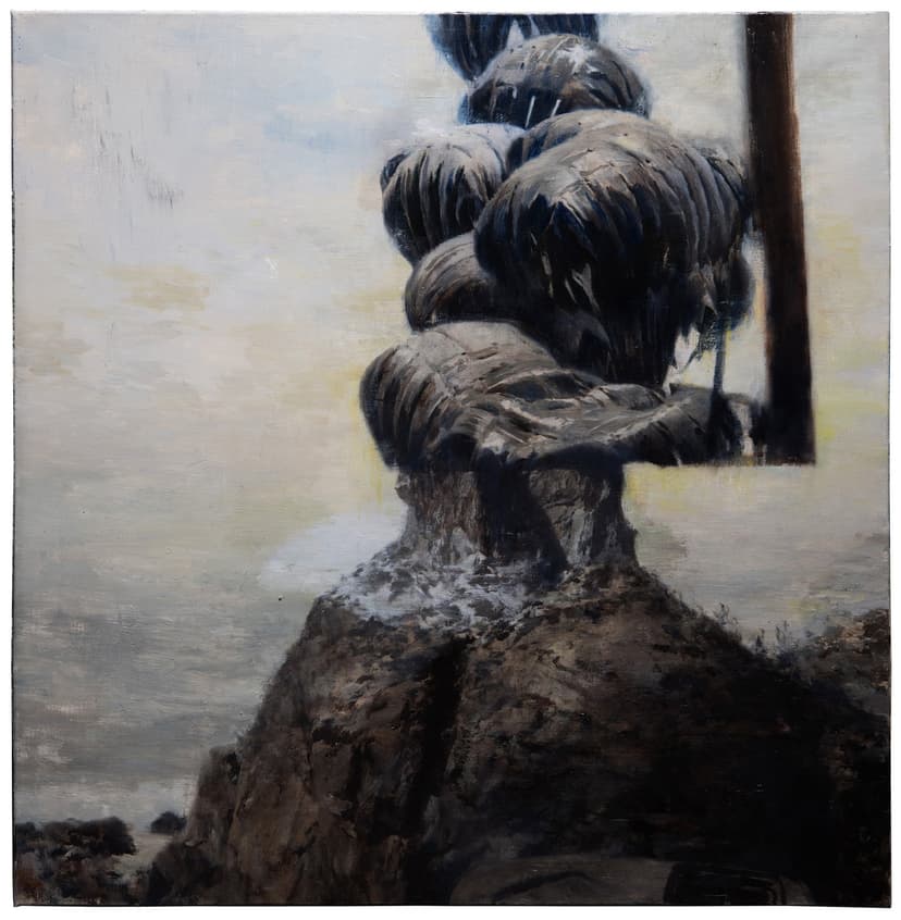 Phil Hale, Walk Through Walls or Don't (05), oil on canvas, 32 x 32 in.