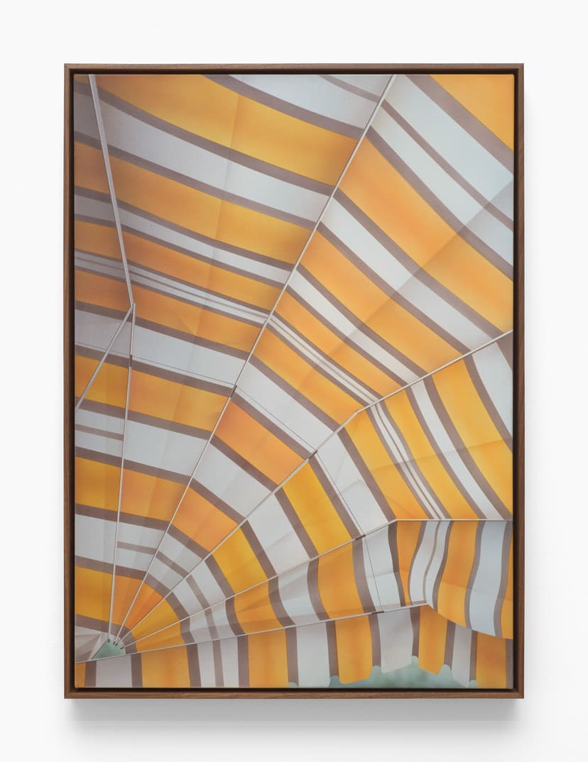 Yellow Striped Awning