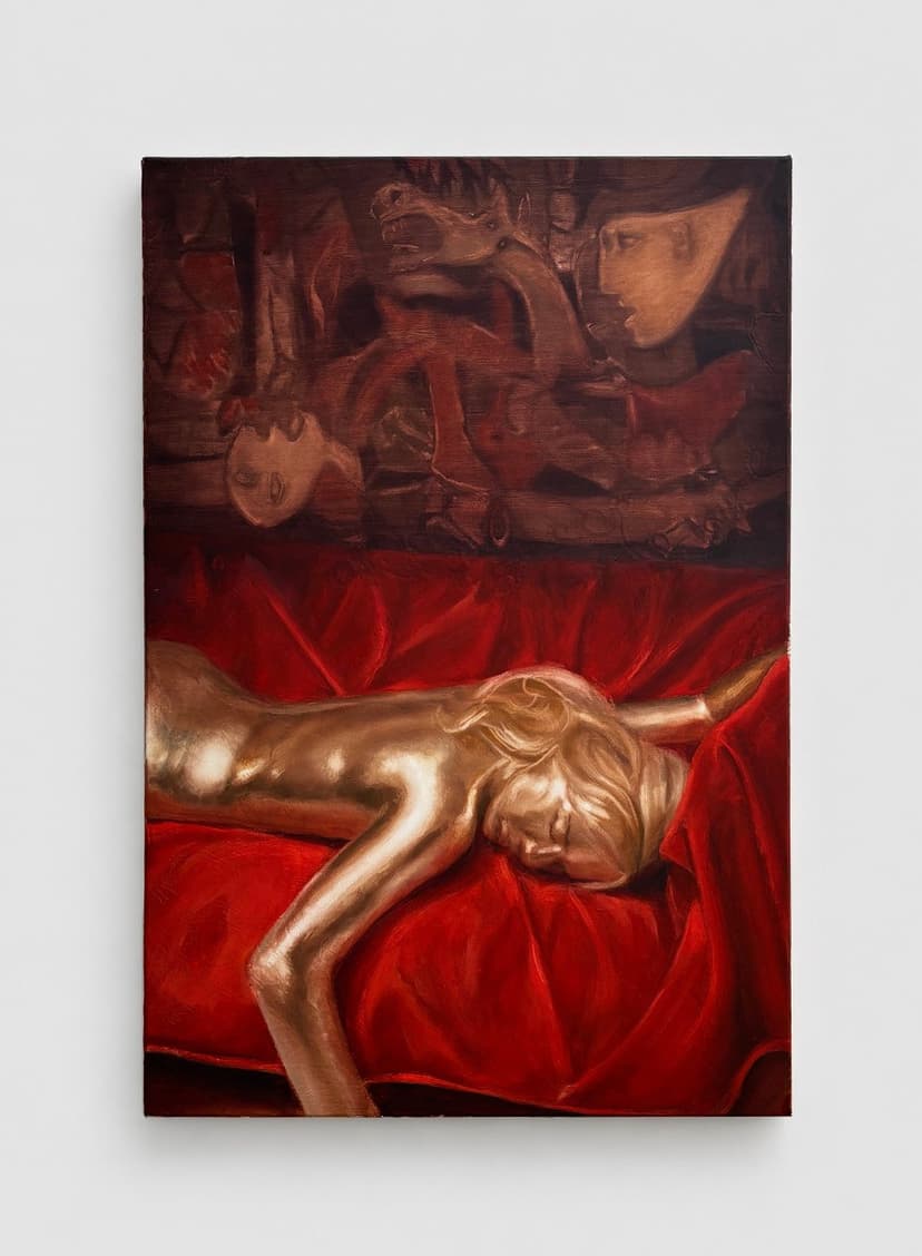 Tomas Harker, Diorama, 2026, oil on canvas, 35 1/2 x 23 1/2 in. (90.2 x 59.7 cm)