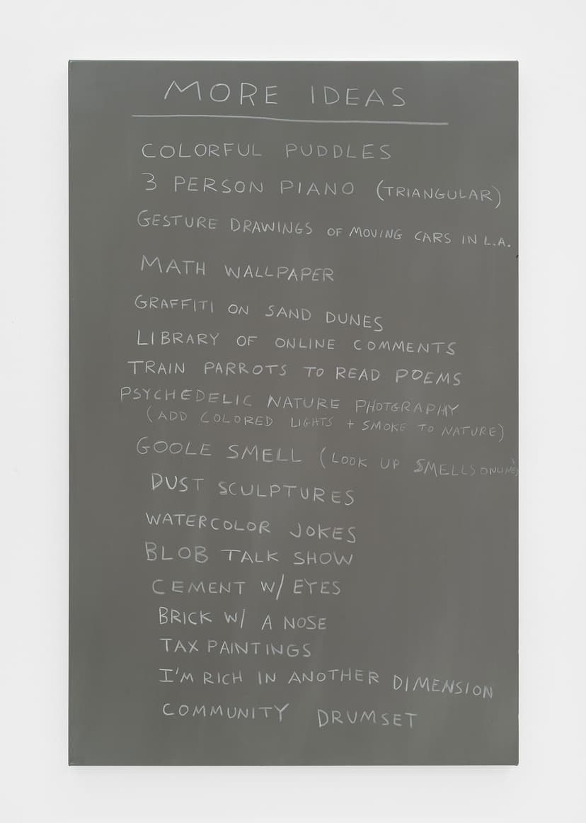 Scott Reeder, More Ideas, 2026, 50 × 32 inches (127.00 × 81.28 cm), Wax pastel and acrylic on canvas