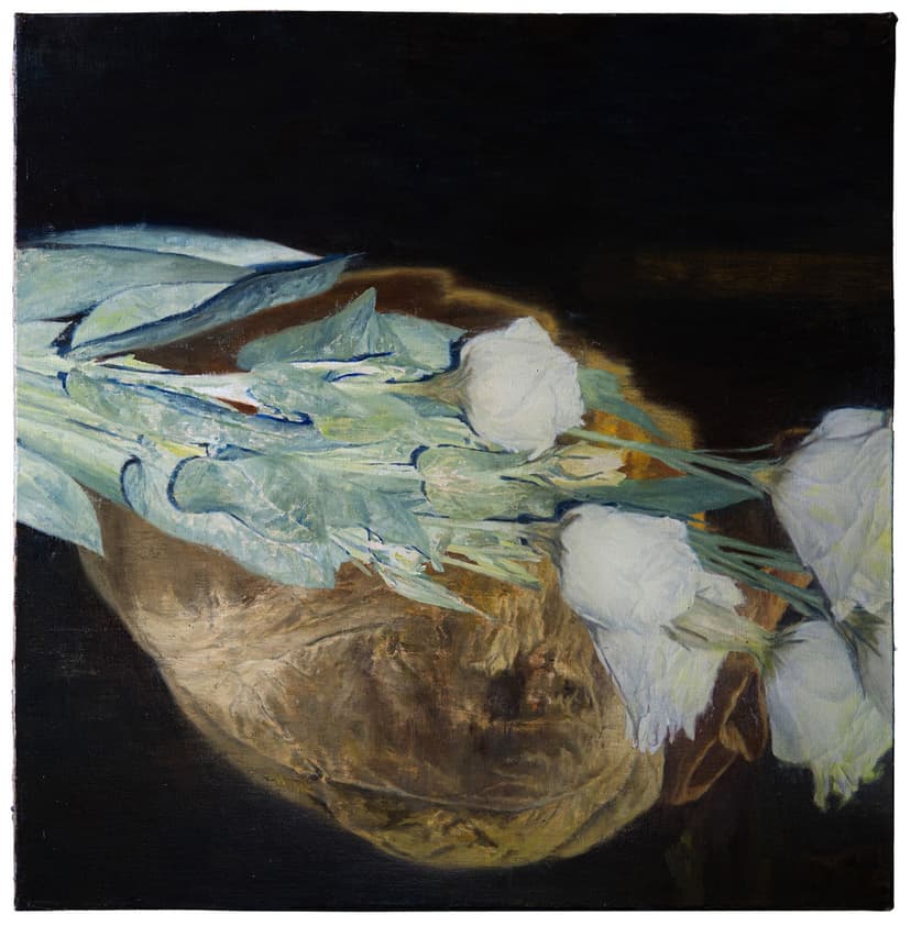 Phil Hale, Walk Through Walls or Don't (03), oil on canvas, 32 x 32 in.