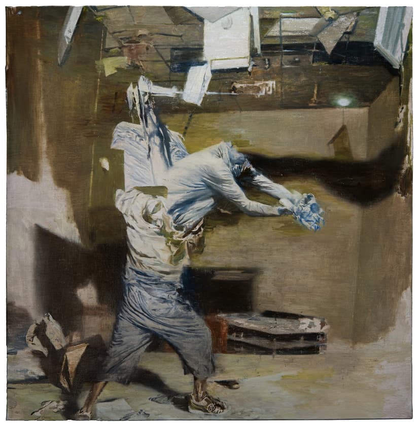 Phil Hale, Walk Through Walls or Don't (01), oil on canvas, 32 x 32 in.