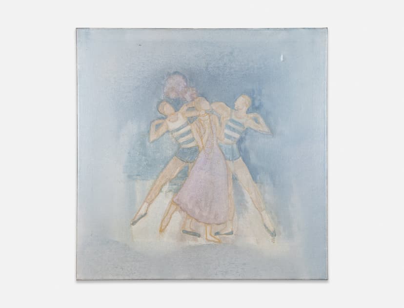 Silke Otto-Knapp, Untitled, c. 2007-2009, Watercolor on canvas, 24 x 24 x 3/4 inches (61 x 61 x 1.9 cm)