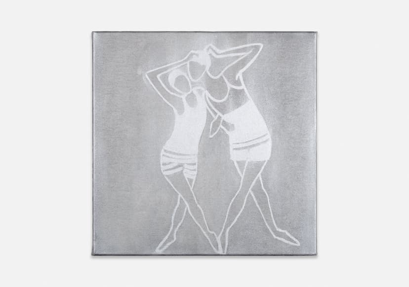 Silke Otto-Knapp, Untitled, c. 2013, Watercolor and gouache on canvas, 12 x 12 x 3/4 inches (30.5 x 30.5 x 1.9 cm)