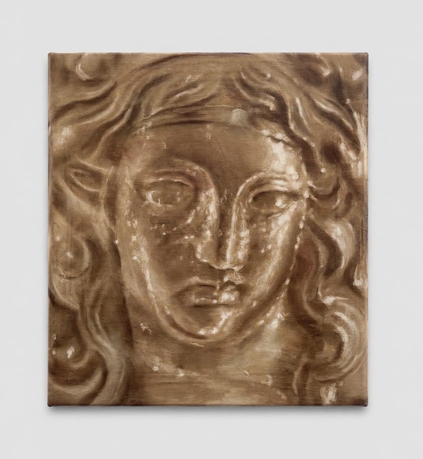 Tomas Harker, Relief of Diana, 2026, oil on canvas, 20 x 18 in. (51 x 46 cm)