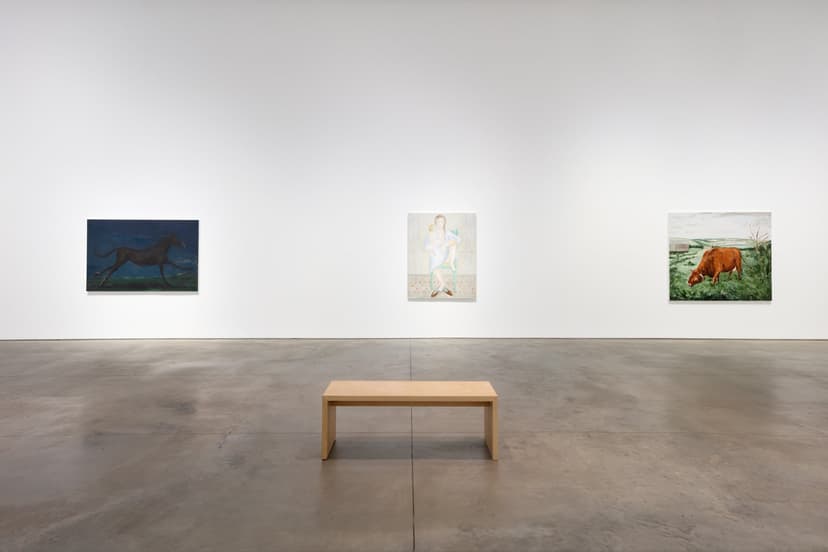 Installation view: Tanya Merrill, Land animal, house animal, 303 Gallery, New York, 2026. Photo: Morgan Waltz