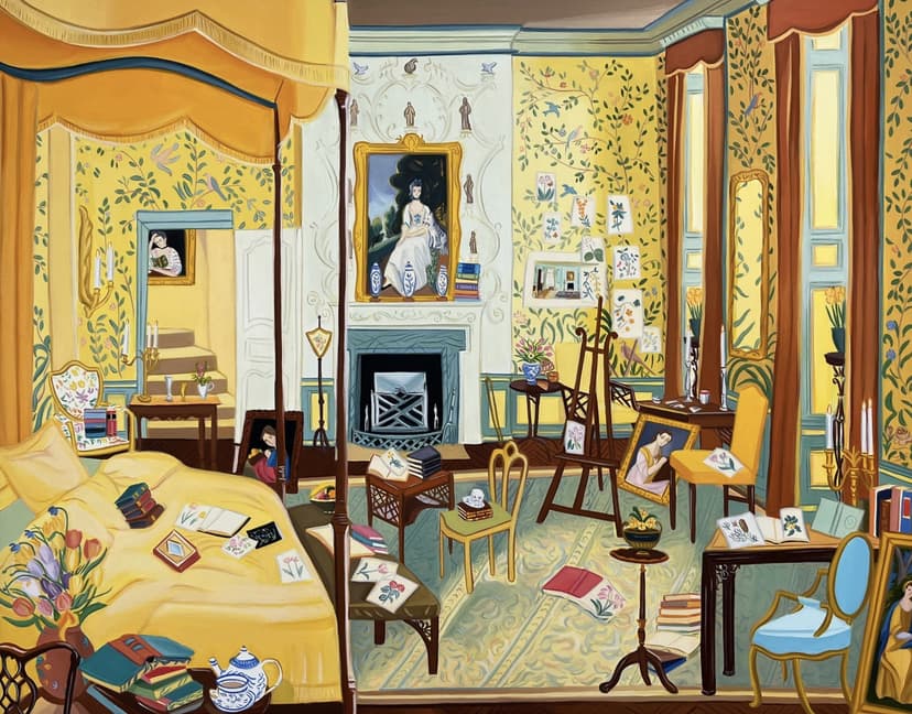 English Bedroom of the Georgian Period, 1760-75, after Narcissa Niblack Thorne