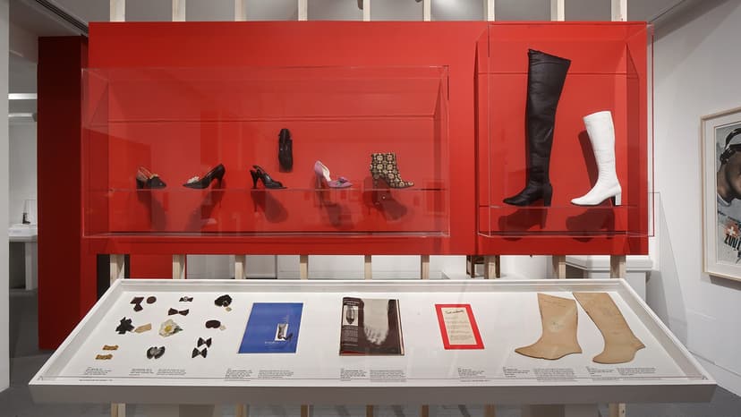 Installation view, Foot Notes: Shoes, Symbolism, and Society, The Wolfsonian鈥揊IU, Miami Beach, 2026