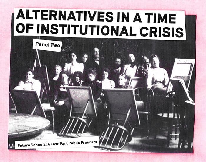 Alternatives in a Time of Institutional Crisis Panel Discussion